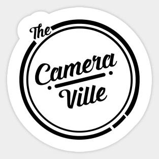 TheCameravilleRoundLogoBlack Sticker